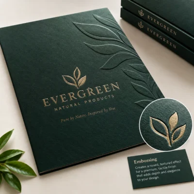 Embossing for custom packaging boxes