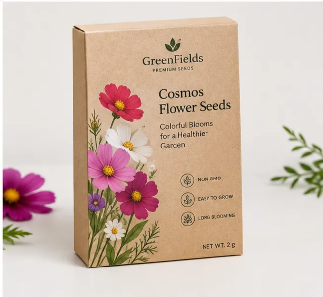 Custom Flower Seed Packaging