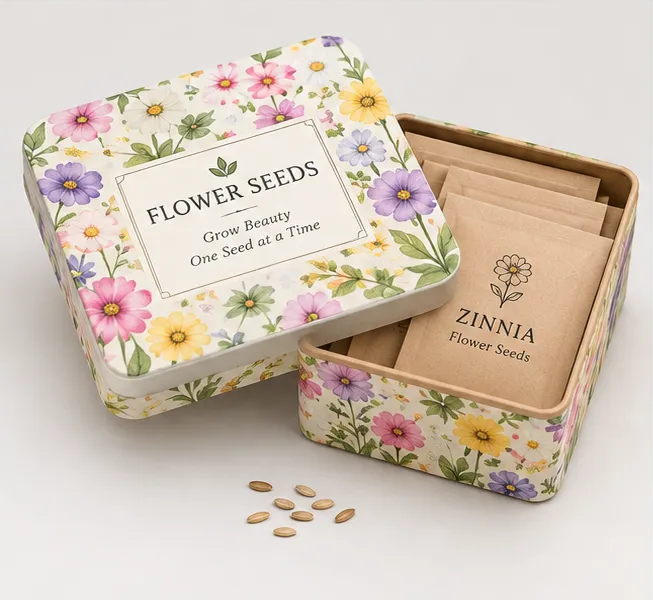 Custom Flower Seed Packaging