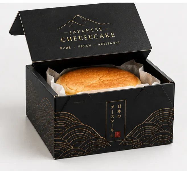 Luxury Custom Japanese Cheesecake Boxes