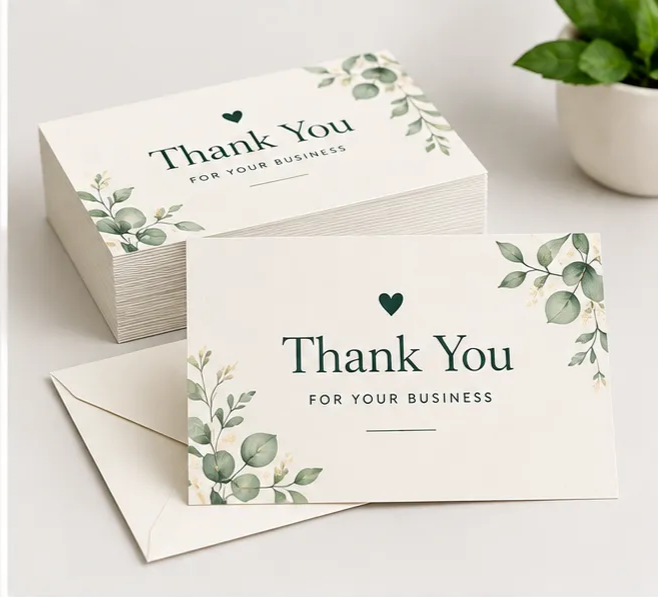 Custom Business Thank You Cards