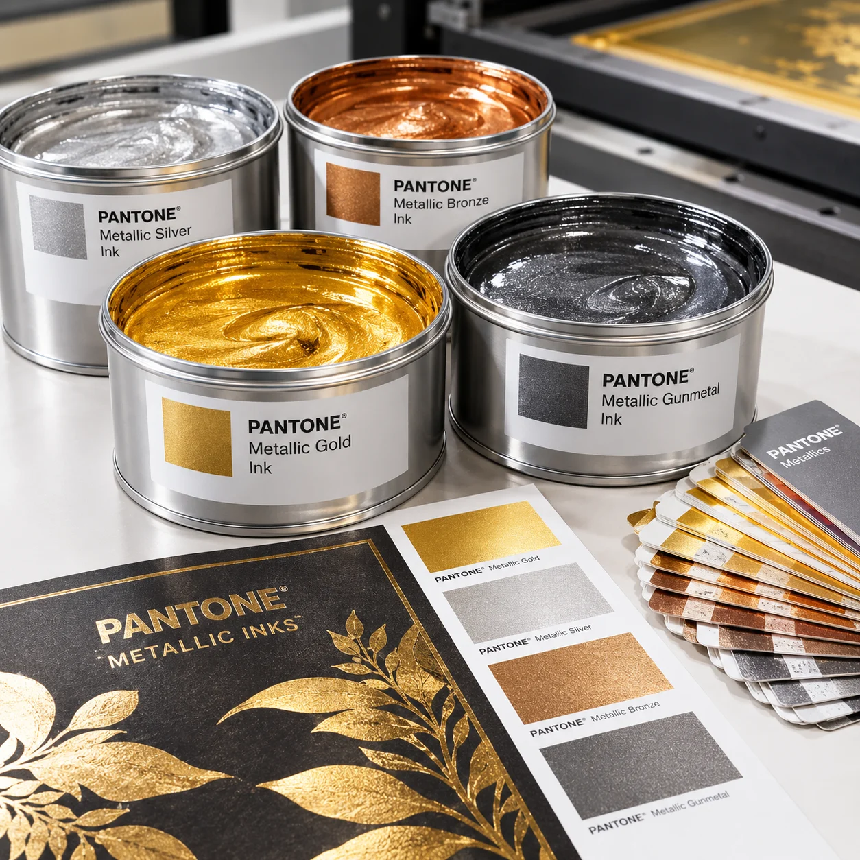 Pantone Metallic Inks for custom packaging boxes