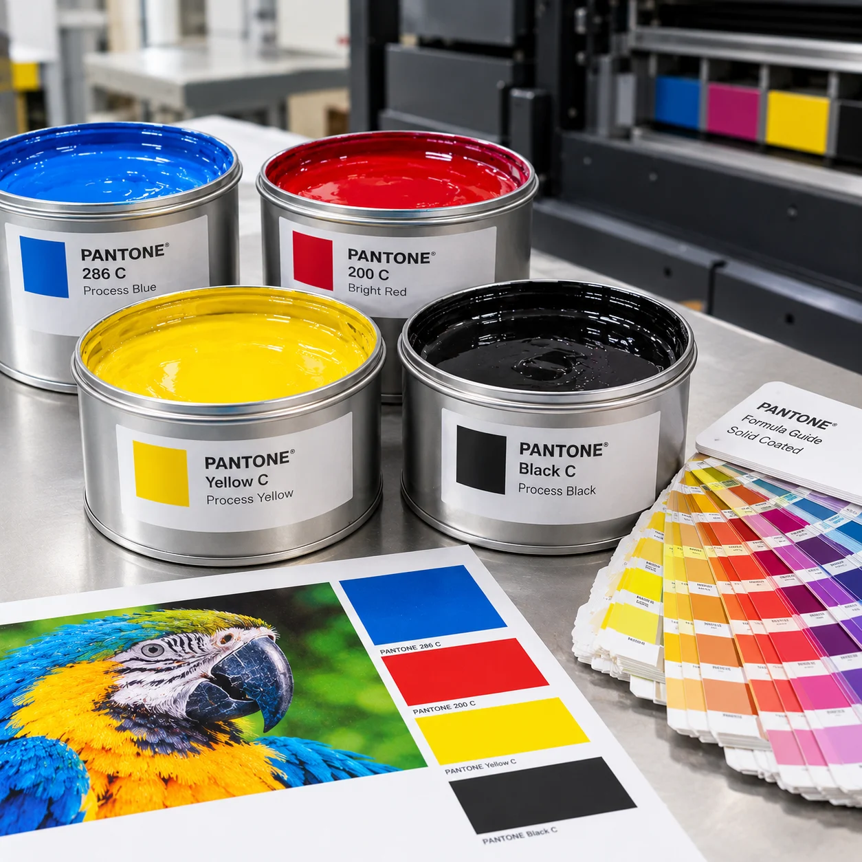 Pantone (PMS) Inks for custom packaging boxes