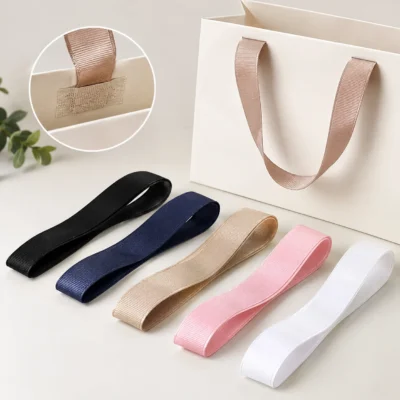 Ribbon Handles for custom packaging boxes